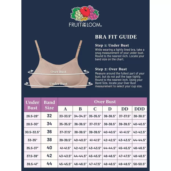 imageFruit of the Loom Womens Breathable Cami Bra with Convertible Straps2 Pack  BeigeBlack