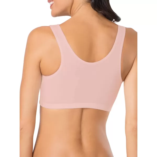 imageFruit of the Loom Womens Built Up Tank Style Sports BraBlush RoseBlack HueWhite86ck