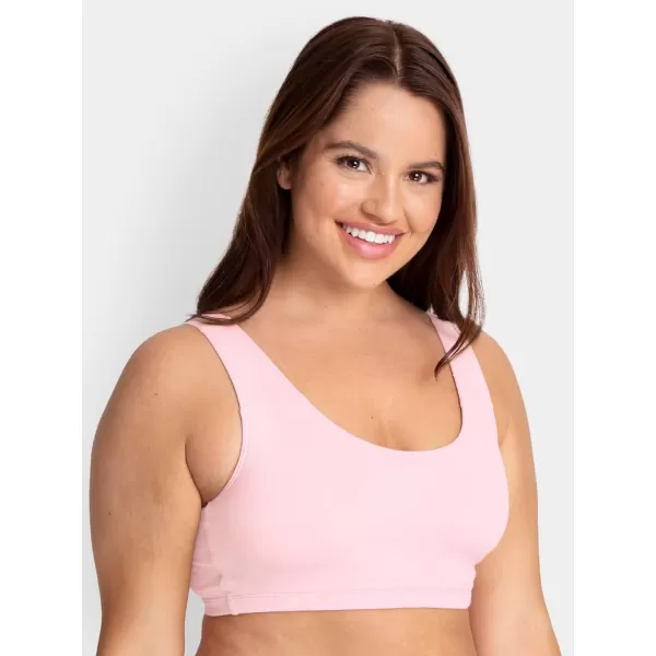 imageFruit of the Loom Womens Built Up Tank Style Sports BraCornflower BlueWhitePinkHyacinthGreyBlack