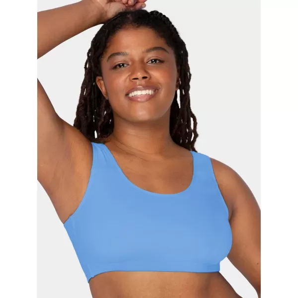 imageFruit of the Loom Womens Built Up Tank Style Sports BraCornflowerblueGreyBlack