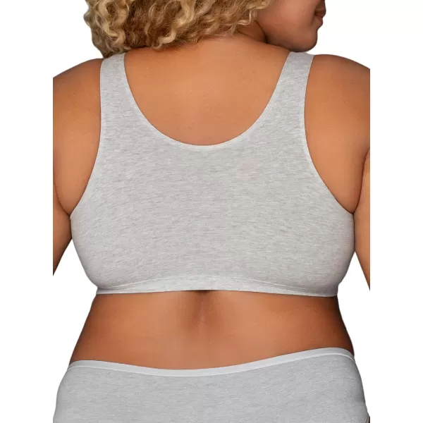 imageFruit of the Loom Womens Built Up Tank Style Sports BraGreyGreyGrey