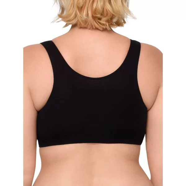 imageFruit of the Loom Womens Built Up Tank Style Sports BraGreyRed BuffaloBlackWhite