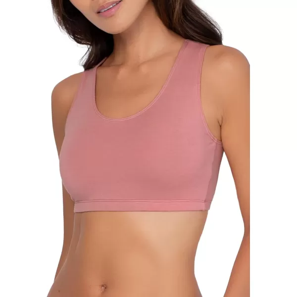 imageFruit of the Loom Womens Built Up Tank Style Sports BraHeather GreyDuskBlushing Rose