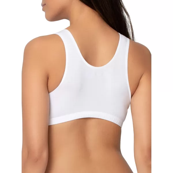 imageFruit of the Loom Womens Built Up Tank Style Sports BraWhiteWhiteWhite