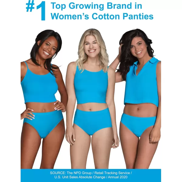 imageFruit of the Loom Womens Eversoft Cotton Bikini Underwear Tag Free ampamp BreathableCotton  10 Pack  Assorted Neutrals