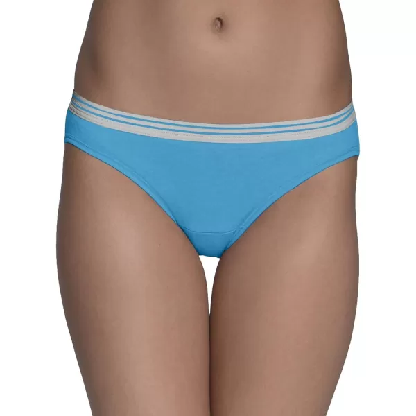 imageFruit of the Loom Womens Eversoft Cotton Hipster Underwear Tag Free ampamp Breathable Available in Plus SizeCotton Blend  Low Rise  6 Pack  PinkPurpleGrey