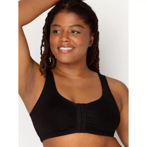 imageFruit of the Loom Womens Front Close Builtup Sports BraBlack HueBlack Hue