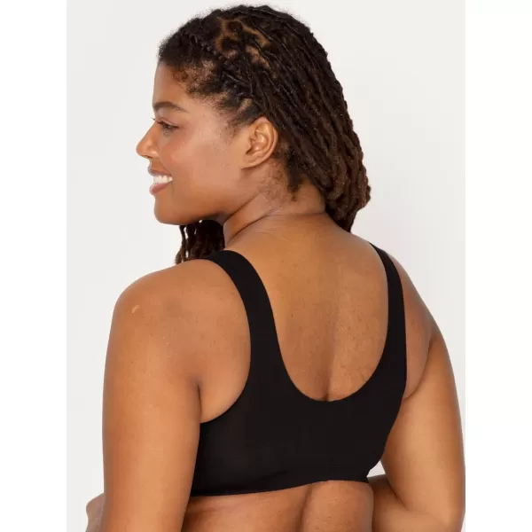 imageFruit of the Loom Womens Front Close Builtup Sports BraBlack HueBlack Hue