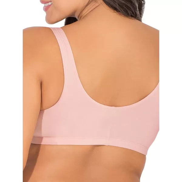 imageFruit of the Loom Womens Front Close Builtup Sports BraBlushing Rose