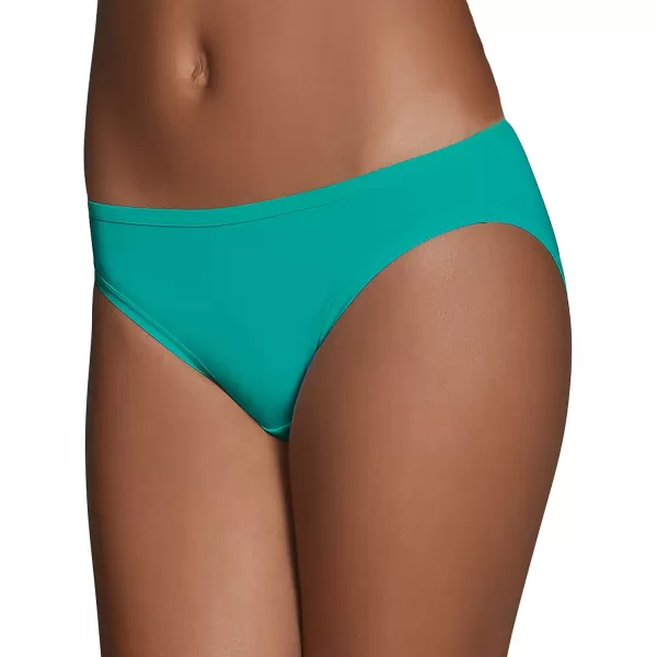 imageFruit of the Loom Womens Microfiber Underwear Lightweight ampamp Sleek Available in Plus SizeBikini  12 Pack  Colors May Vary