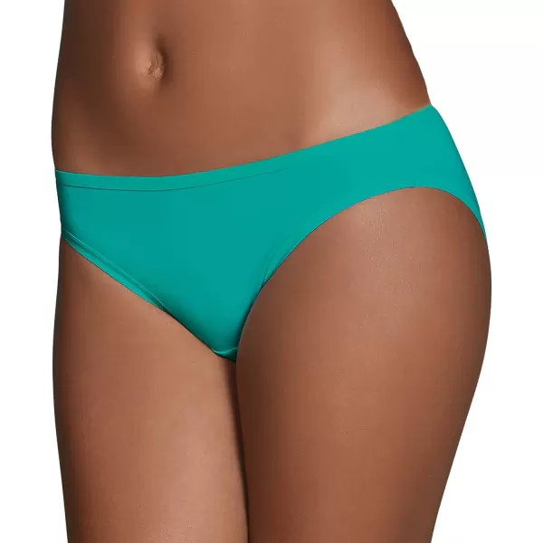 imageFruit of the Loom Womens Microfiber Underwear Lightweight ampamp Sleek Available in Plus SizeBikini  6 Pack  Colors May Vary