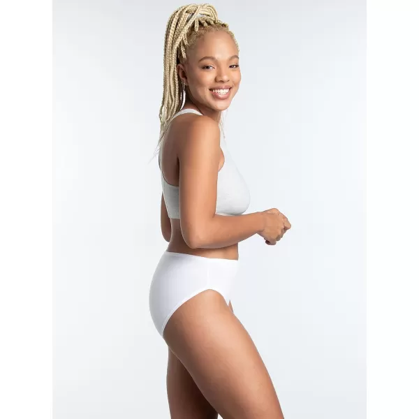 imageFruit of the Loom Womens Microfiber Underwear Lightweight ampamp Sleek Available in Plus SizeHi Cut  12 Pack  BluePinkGrey