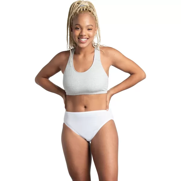 imageFruit of the Loom Womens Microfiber Underwear Lightweight ampamp Sleek Available in Plus SizeHi Cut  12 Pack  BluePinkGrey