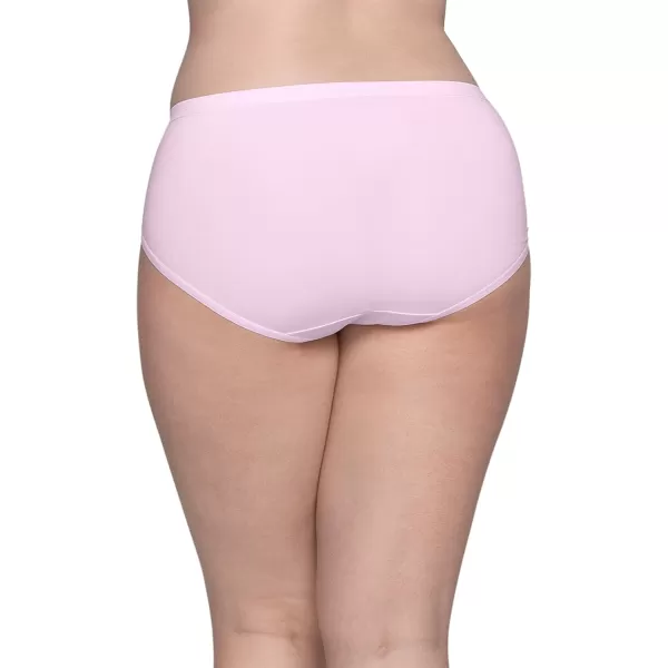 imageFruit of the Loom Womens Microfiber Underwear Lightweight ampamp Sleek Available in Plus SizePlus Size Brief  10 Pack  BlackWhitePurple