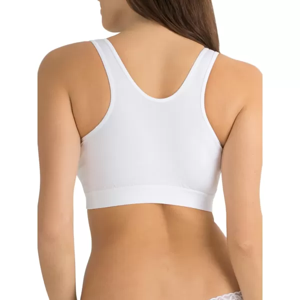 imageFruit of the Loom Womens Seamless Pullover Bra With Builtin CupsWhite