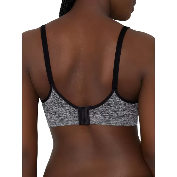 imageFruit of the Loom Womens Seamless Wire Free Pushup BraBlack HueCharcoal Heather 2pack