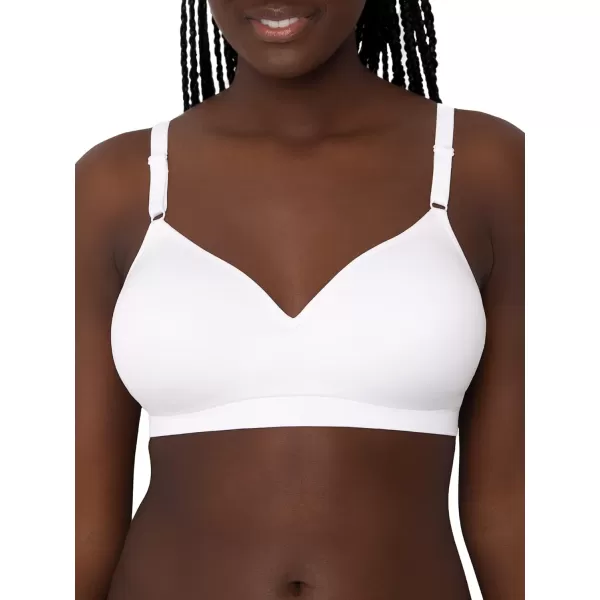 imageFruit of the Loom Womens Seamless Wire Free Pushup BraBlack HueWhite 2pack