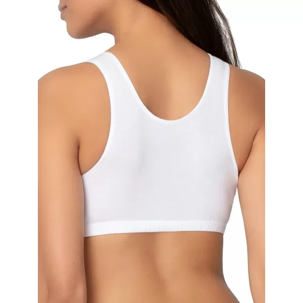 imageFruit of the Loom womens Built Up Tank Style Sports Bra Value PackKaleidescopeCharcoal HeatherPunchy PeachWhite