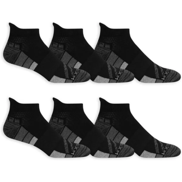 imageFruit of the Loom Mens Breathable Performance Ankle SocksLow Cut  Black