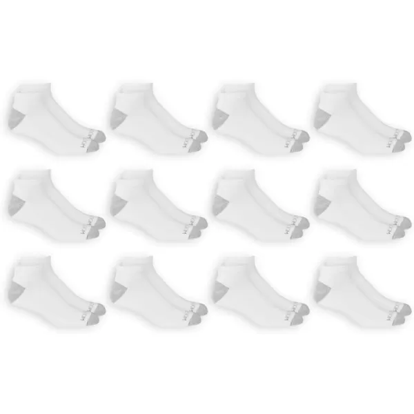 imageFruit of the Loom Mens Dual Defense Low Cut Socks 12 PackWhite