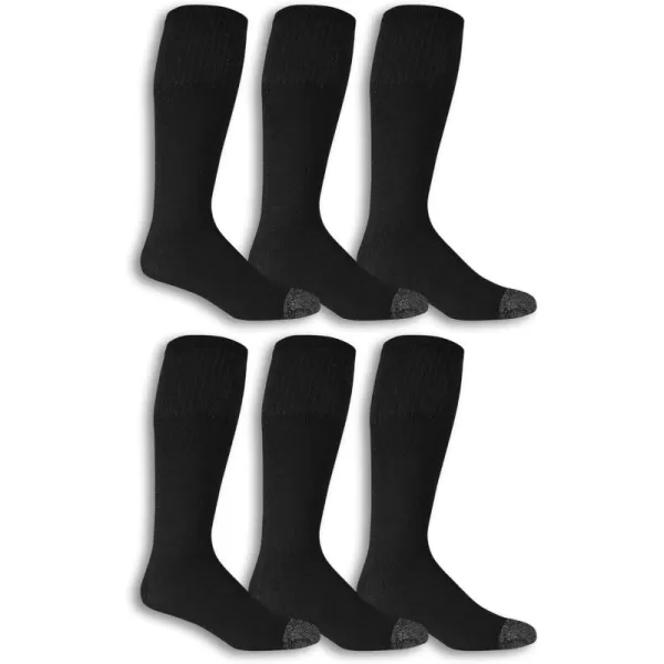 imageFruit of the Loom Mens Workgear Durable Tube Socks with Arch SupportBlack 10 Pack