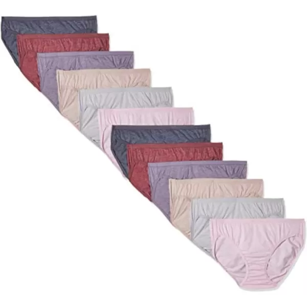 imageFruit of the Loom Womens Beyondsoft Underwear Super Soft Designed with Comfort in Mind Available in Plus SizeBikini  Cotton Blend  12 Pack  Colors May Vary