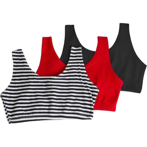 Skinny Stripe/Black Hue/Red Hot