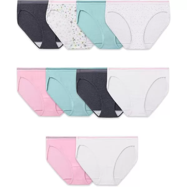 imageFruit of the Loom Womens Eversoft Cotton Bikini Underwear Tag Free ampamp BreathableCotton  10 Pack  Colors May Vary