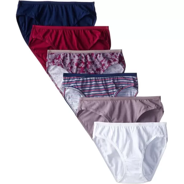 imageFruit of the Loom Womens Eversoft Cotton Bikini Underwear Tag Free ampamp BreathableCotton  6 Pack  Colors May Vary