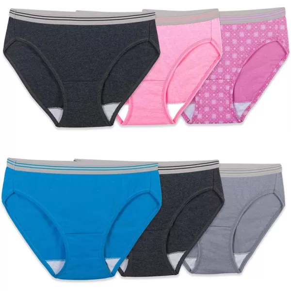 imageFruit of the Loom Womens Eversoft Cotton Bikini Underwear Tag Free ampamp BreathableCotton Blend  6 Pack  Colors May Vary