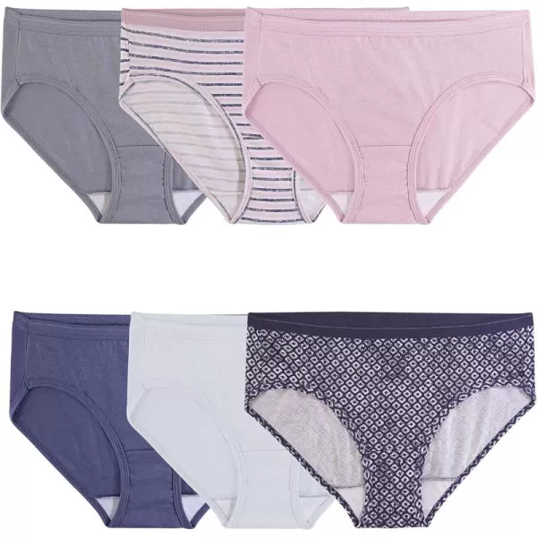 imageFruit of the Loom Womens Eversoft Cotton Hipster Underwear Tag Free ampamp Breathable Available in Plus SizeCotton  6 Pack  Colors May Vary