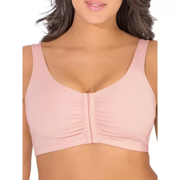 imageFruit of the Loom Womens Front Close Builtup Sports BraBlushing Rose