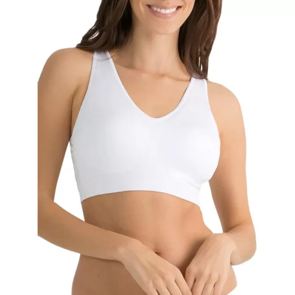 imageFruit of the Loom Womens Seamless Pullover Bra With Builtin CupsWhite