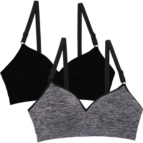 Black Hue/Charcoal Heather 2-pack