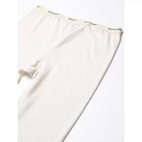 imageFruit of the Loom Mens Classic Midweight Waffle Thermal Underwear Bottoms 1 ampamp 2 PacksNaturalNatural 2pack