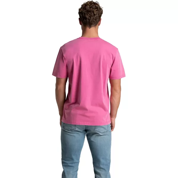 imageFruit of the Loom Mens Crafted Comfort Tee Relaxed ampamp Classic Fit Sizes S2xClassic Fit  Cotton  Pink Flash