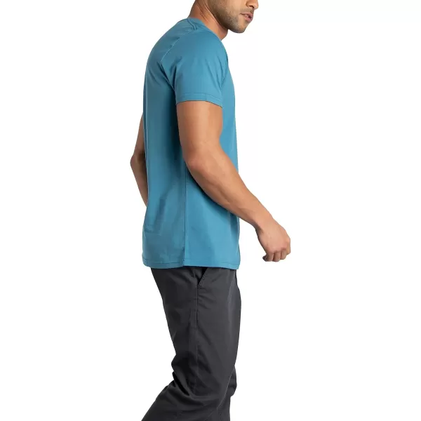 imageFruit of the Loom Mens Crafted Comfort Tee Relaxed ampamp Classic Fit Sizes S2xClassic Fit  Pima Cotton  Neptune Blue