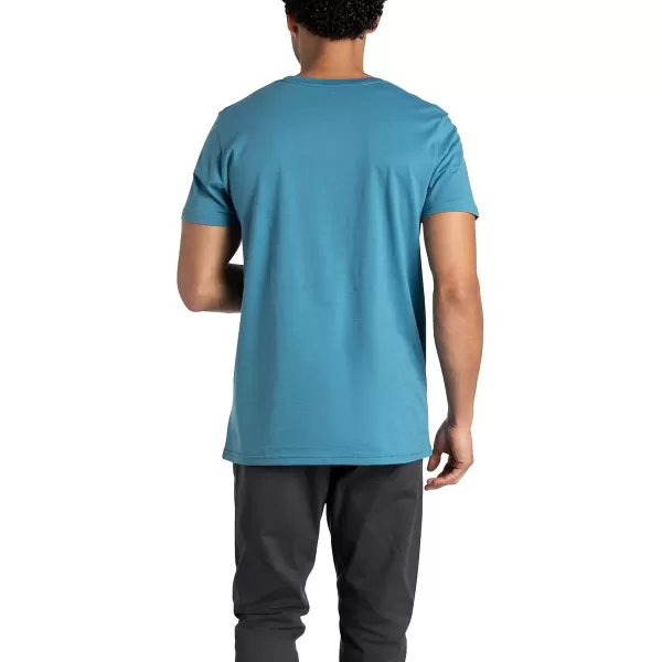 imageFruit of the Loom Mens Crafted Comfort Tee Relaxed ampamp Classic Fit Sizes S2xClassic Fit  Pima Cotton  Neptune Blue