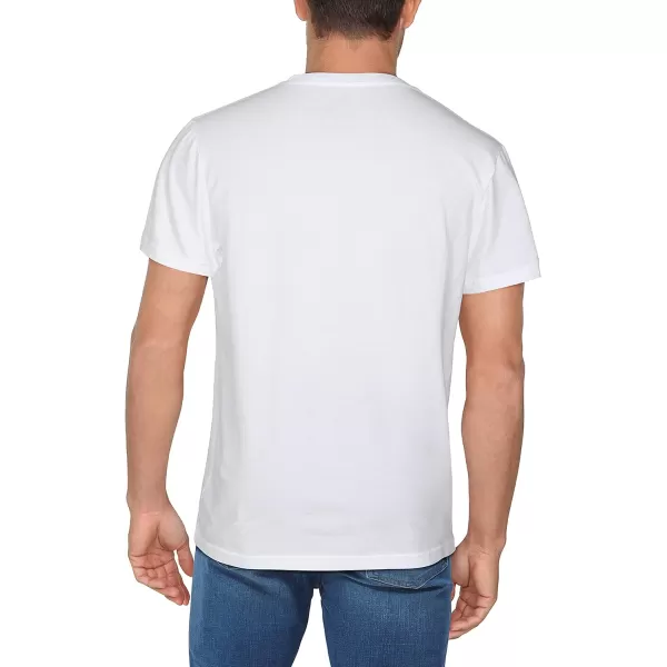 imageFruit of the Loom Mens Crafted Comfort Tee Relaxed ampamp Classic Fit Sizes S2xClassic Fit  Pima Cotton  White