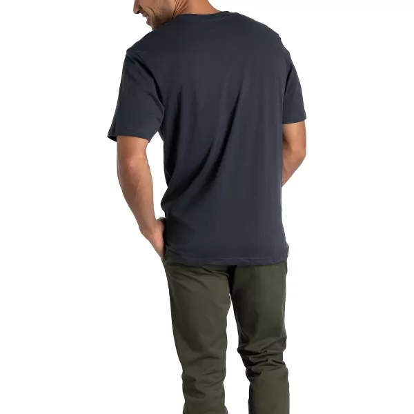 imageFruit of the Loom Mens Crafted Comfort Tee Relaxed ampamp Classic Fit Sizes S2xRelaxed Fit  Cotton  2 Pack  BlackGrey