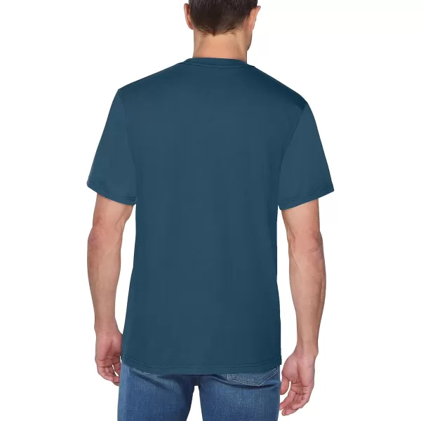 imageFruit of the Loom Mens Crafted Comfort Tee Relaxed ampamp Classic Fit Sizes S2xRelaxed Fit  Cotton  Smoke Blue