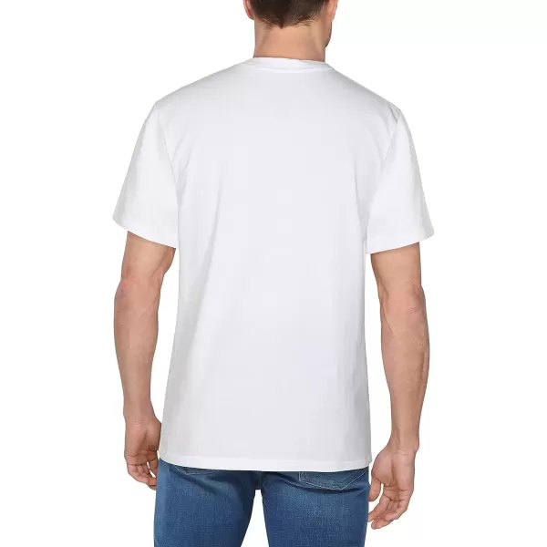 imageFruit of the Loom Mens Crafted Comfort Tee Relaxed ampamp Classic Fit Sizes S2xRelaxed Fit  Cotton  White