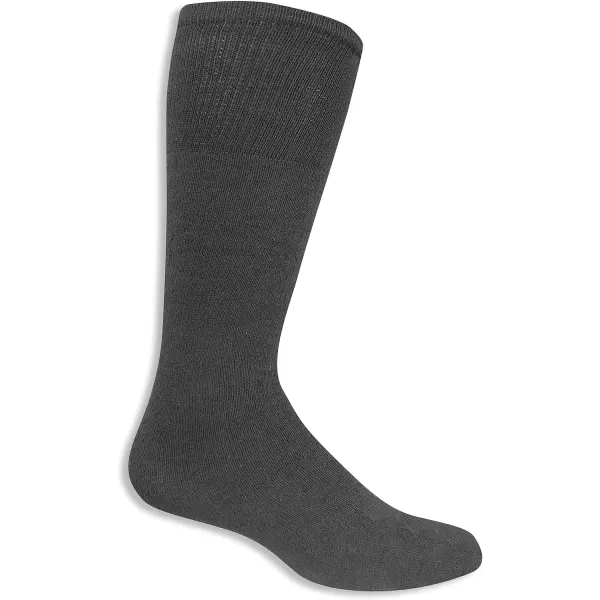 imageFruit of the Loom Mens Cushioned Durable Cotton Work Gear Socks with Moisture WickingBlack