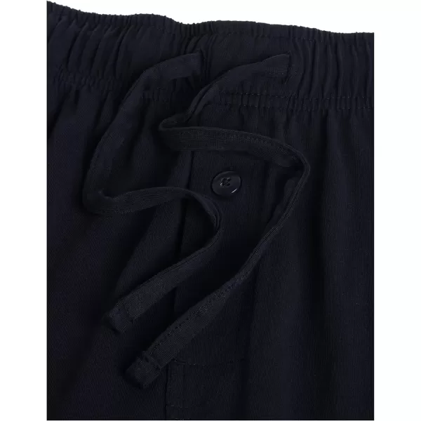 imageFruit of the Loom Mens Extended Sizes Jersey Knit Sleep Pajama Lounge Pant 1 ampamp 2 PacksBlackNavy 2pack