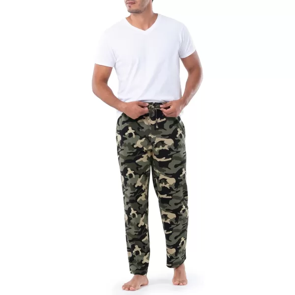 imageFruit of the Loom Mens Extended Sizes Jersey Knit Sleep Pajama Lounge Pant 1 ampamp 2 PacksCamo