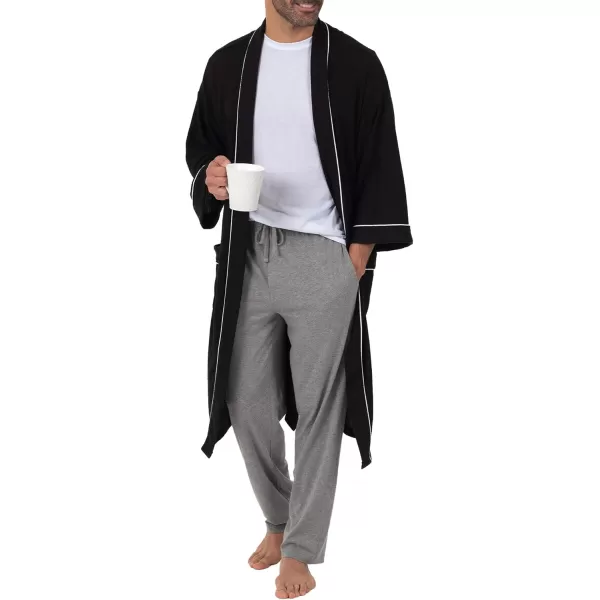 imageFruit of the Loom Mens Extended Sizes Jersey Knit Sleep Pajama Lounge Pant 1 ampamp 2 PacksEbonyAshed Heather