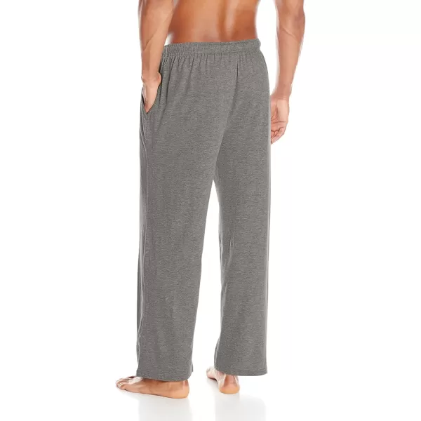 imageFruit of the Loom Mens Extended Sizes Jersey Knit Sleep Pajama Lounge Pant 1 ampamp 2 PacksGrey Heather 1 Pack