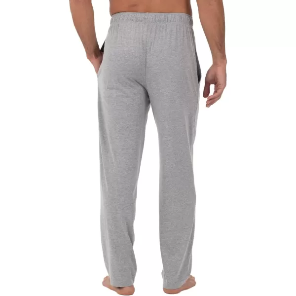 imageFruit of the Loom Mens Extended Sizes Jersey Knit Sleep Pajama Lounge Pant 1 ampamp 2 PacksLight Grey Heather