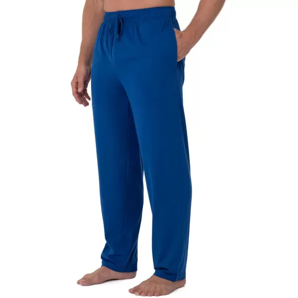 imageFruit of the Loom Mens Extended Sizes Jersey Knit Sleep Pajama Lounge Pant 1 ampamp 2 PacksMazarine Blue