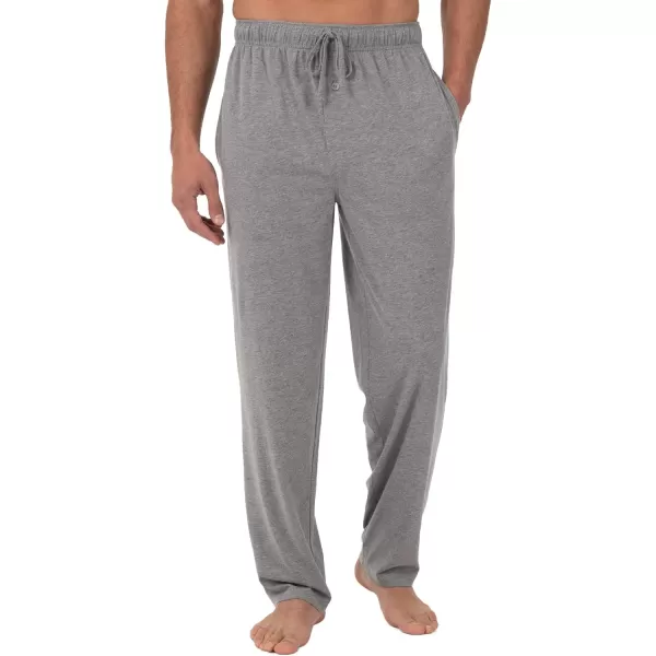 imageFruit of the Loom Mens Extended Sizes Jersey Knit Sleep Pajama Lounge Pant 1 ampamp 2 PacksNavyGrey 2pack